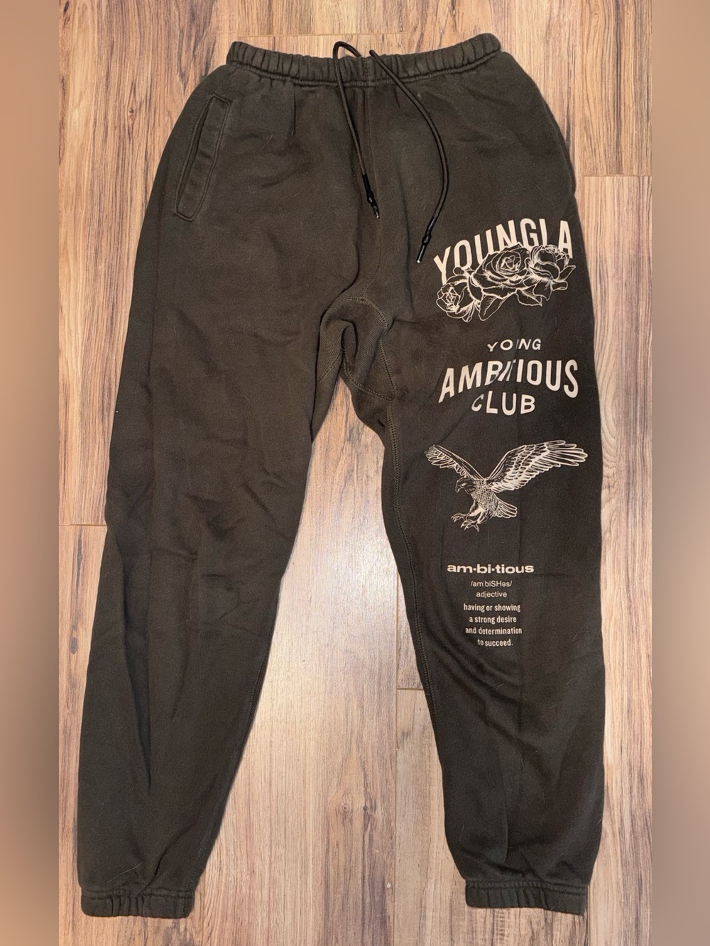 Graphic Jogger Pants - Black